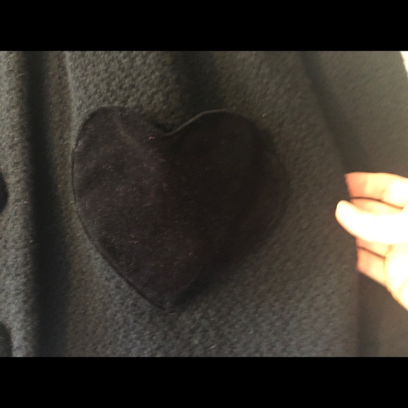 Black wool pea coat - Picture 6 of 8